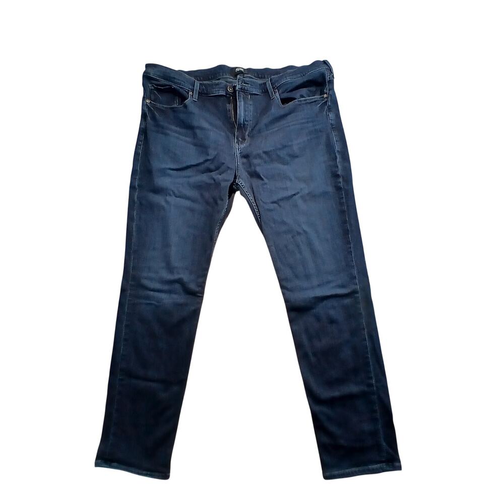 PAIGE Lennox Slim Fit Jeans Mens W42 Toby Dark Wash Indigo Stretch